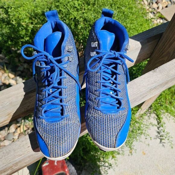 Men’s Size 10  Jordan 12 Retro Metal Baseball Cleats Game Royal Blue 854567-400 main image 5